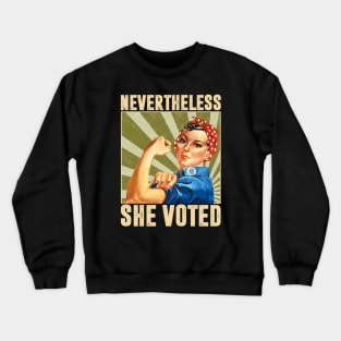 Nevertheless She Voted Feminist 2020 Crewneck Sweatshirt